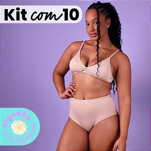 Kit com 10 Cintas Modeladoras de Algodão Cíntia