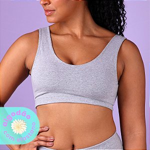 Top Fitness de Algodão com forro
