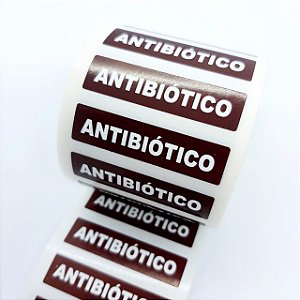 Etiqueta Adesiva Antibiótico