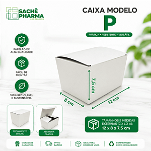 Caixa para Sachês Lisas - Pacote com 50 unidades