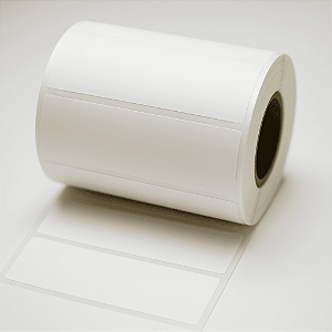 Etiqueta Adesiva BOPP Branco 106x50mm – Kit com 2 Rolos (800 etiquetas por rolo)