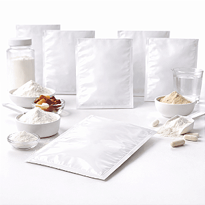 Sachê Laminado Branco 140x200mm (3.000 Unidades) – Embalagem para Suplementos, Encapsulados e Farmácia de Manipulação