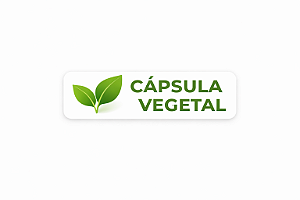 Etiqueta Adesiva CÁPSULA VEGETAL 40x10 mm – Papel Couchê | Rolo com 1000 unidades