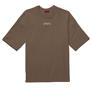 CAMISETA IMPIE EMBROIDERED LOGO MARROM