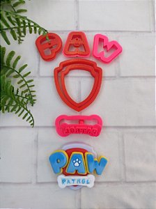 Cortador 3D Logo Paw Patrol - Patrulha Canina (3 cm)