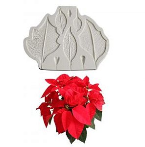 Molde de silicone Frisador da Flor de Natal