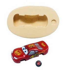 Forma De Silicone Para Bolo Carros Relâmpago Mcqueen Disney