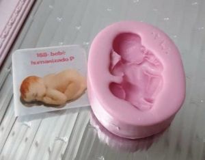 molde de silicone de Bebê Recém-Nascido