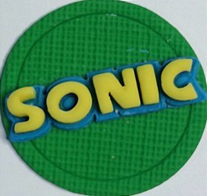 Cortador Rostinhos do Sonic,Tails e Knucle e logo (5 cm)