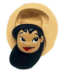 Molde de silicone Lilo & Stitch - Rosto Lilo