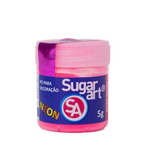 Pó Para Decoração Rosa Neon  SugarArt