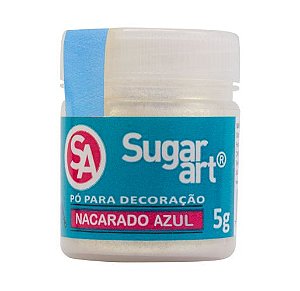 Pó Para Decoração Nacarado Azul  SugarArt