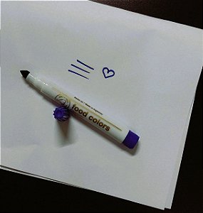 Caneta tinta comestível azul caneta para confeitaria