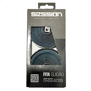 Fita De Guidão Session Tacky S-tres Preta 3mm Borracha Speed