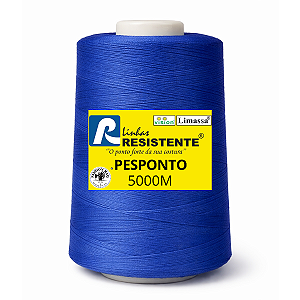 Linha Resistente 094/80 Caraíbas 5000m Pesponto Gramatura 300 Tex 80 Marca Resistente 100% Poliéster