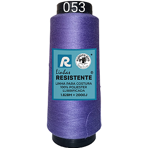 Linha de Costura Cor 053 Malweena 2000J (1.828m) Gramatura 120 Tex 27 Marca Resistente 100% Poliéster