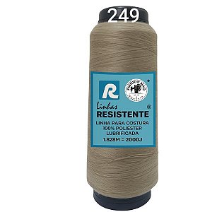 Linha de Costura Cor 249 Favo 2000J (1.828m) Gramatura 120 Tex 27 Marca Resistente 100% Poliéster