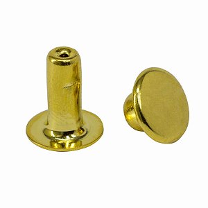 Rebite 3 Dourado 2 Cabeças C/50Un