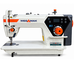 Máquina de Costura Industrial Reta Mega Mak Direct Drive H1 220v Silenciosa e Econônica