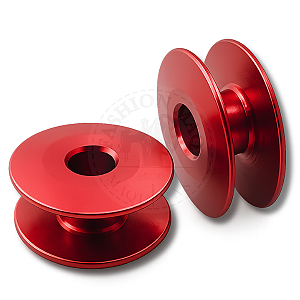 Bobina Para Máquina de Costura Reta Alumínio Vermelha 8279