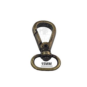 Mosquetão 15mm Ouro Velho