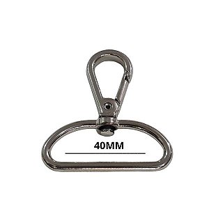 Mosquetão 40mm Niquelado