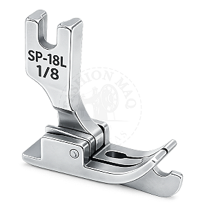 Calcador de Pesponto Para Reta Industrial de Metal com Guia Esquerdo 1/4 (6mm)