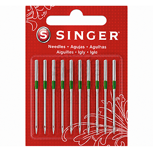 Agulha Singer 2054 Nº 10 p/ Ultraloque Modelo 14U - Cartela c/ 10un