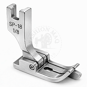 Calcador de Pesponto Para Reta Industrial de Metal com Guia Direito 1/8 (3mm)