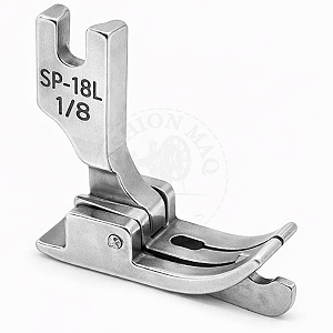 Calcador de Pesponto Para Reta Industrial de Metal com Guia Esquerdo 1/8 (3mm)