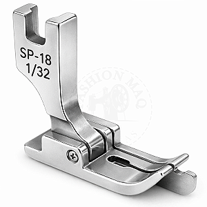 Calcador de Pesponto Para Reta Industrial de Metal com Guia Direito 1/32 (1mm)