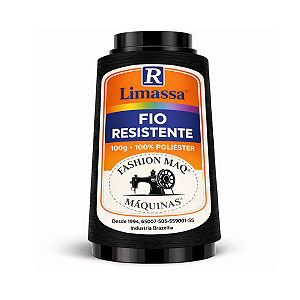 Fio Resistente Cor 044 Preto 100g Marca Resistente 100% Poliéster