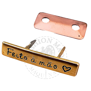 Placa Feito A Mão Dourado Garra C/ 4Un (Cataforetico)