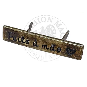 Placa Feito A Mão Ouro Velho Garra