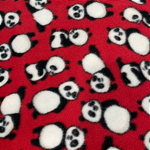 Microsoft Estampado Igaratinga Panda Fd Vermelho ( Meio Metro )