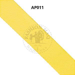 Alça Chic 30mm Poliéster Amarelo Ouro