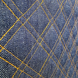Jeans Matelassê Checker Caramelo 0.50x1.40cm