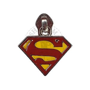 Cursor De Zíper Nº 5 Super Man Grande Niquelado