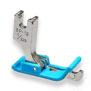 Calcador Reta Pesponto Teflon C/ Guia 1/32 Direito