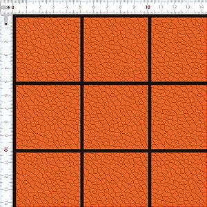 Sarja Impermeável Grid Craquelado Laranja