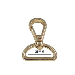 Mosquetão Dourado 25Mm (Cataforetico)