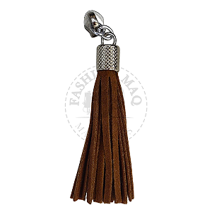 Cursor De Zíper Nº 5 Tassel Caramelo Niquelado