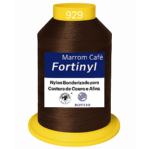 Linha de Nylon Bonfio Gramatura 60 (100% Poliamida) Cor Marrom Café - Para Costura de Couro e Afins
