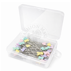 Alfinete Cabeça de Lacinho 48mm Pacote com 50 Unidades