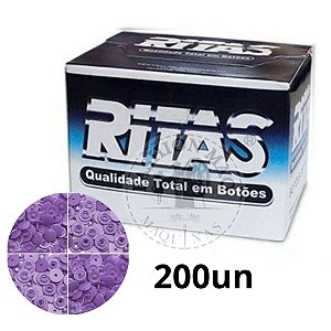 Botão Ritas 12 Violeta - 200 unidades