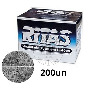Botao Ritas 10 Prata - 200 unidades
