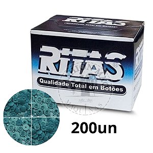 Botão Ritas 12 Oliva - 200 unidades