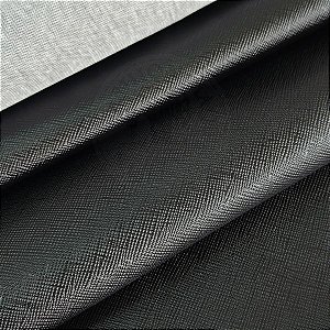 Sintético Prada 0.8mm Preto com Fundo de Malha 0,50cm x 1,40mt