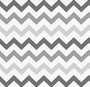 Tecido Tricoline Chevron Cinza