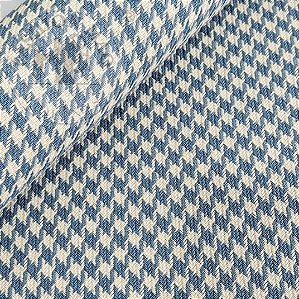 Tecido Jacquard Pied Poule Azul bebê